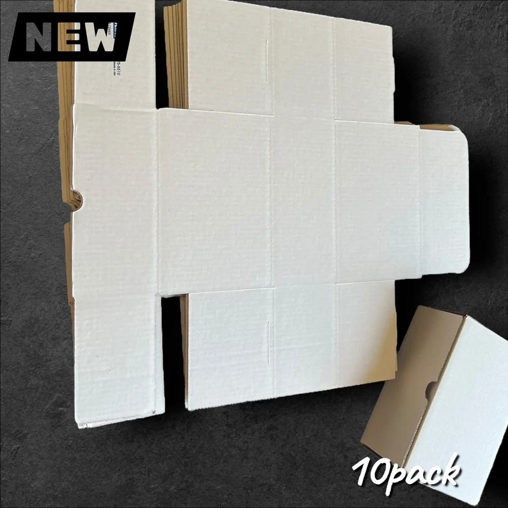 🔴New 10-Pack White Corrugated Mailer Boxes – 9x6x4 in.